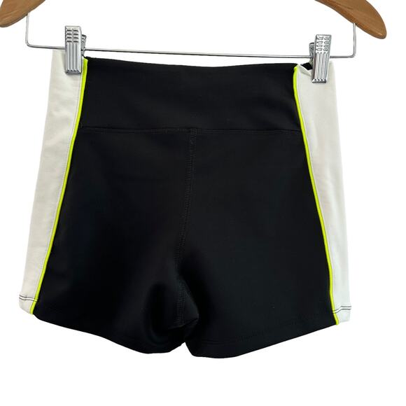 For Love and Lemons Knitwear Brandy Stripe Shorts Size XS Black High Rise - Picture 4 of 10